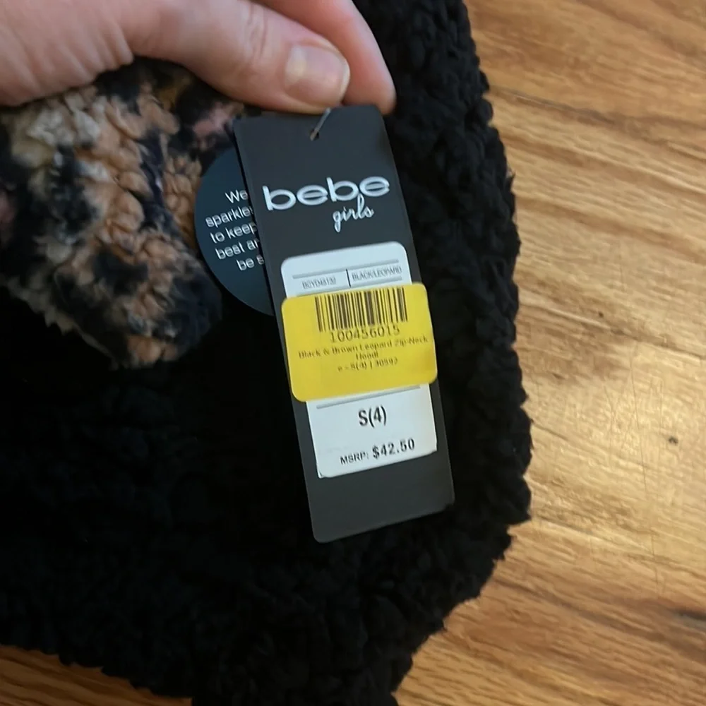 Bebe girls outfit sequins, cheetah, print and fleece